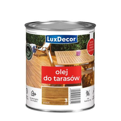 Olej wodny do tarasów orzech 0,7 l Luxdecor