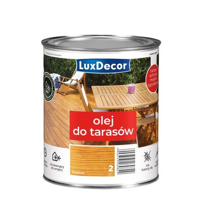 Olej wodny do tarasów kasztan 0,7 l Luxdecor