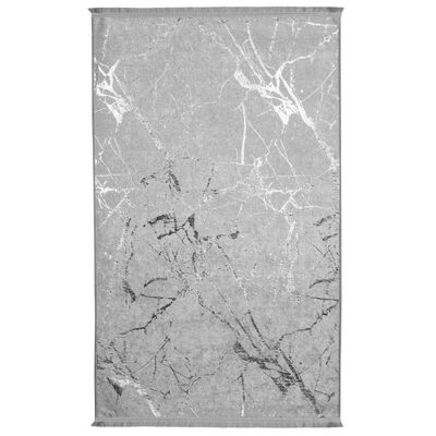 Dywan drukowany Neva petra folia 80 x 140cm szaro-srebrny