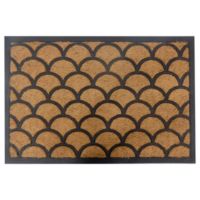 Wycieraczka Panama Fale kokos guma 40 x 60 cm