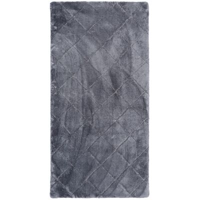 Dywan Cubic w kwadraty 160 x 230 cm ciemnoszary