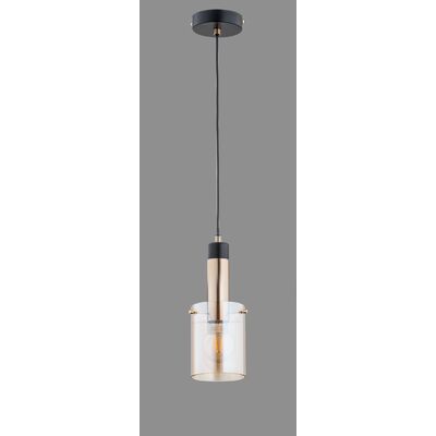 Lampa wisząca Bella Gold 1-płomienna czarny/złoty antyczny