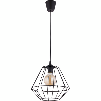 Lampa wisząca DIAMOND MM 1x E27 czarna średnia