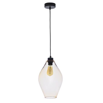 Lampa wisząca TULON 1x E27 BURSZTYN