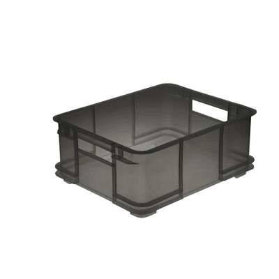 Pojemnik Euro-box L BRUNO 43 x 35 x 17,5 crystal grey