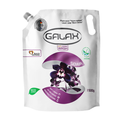 Mydło w płynie GALAX czarna orchidea 1500 g zapas