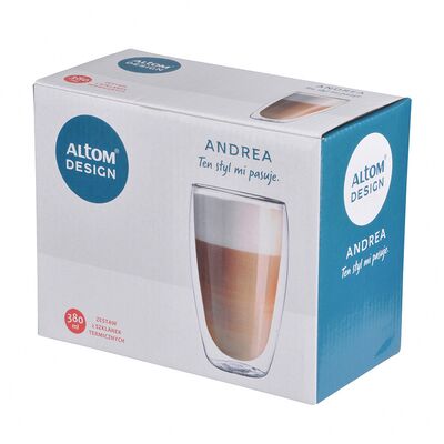 Komplet 2 szklanek termicznych Andrea 380 ml