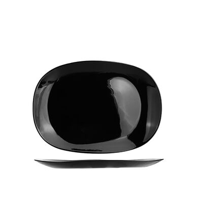 Półmisek szklany Black Harmony 30,5 x 22 cm czarny