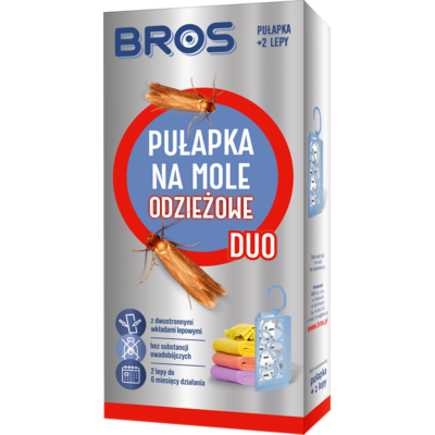Pułapka na mole odzieżowe DUO +2 wkłady Bros