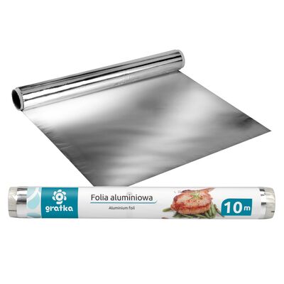 Folia aluminiowa 10 m x 28 cm rolka GRATKA