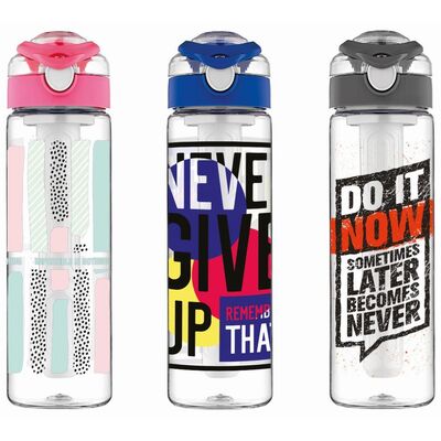 Butelka SAGA 630 ml klik mix wzorów