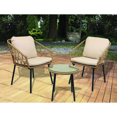 Zestaw mebli ogrodowych Master Grill  Partry 2 osobowy brązowy