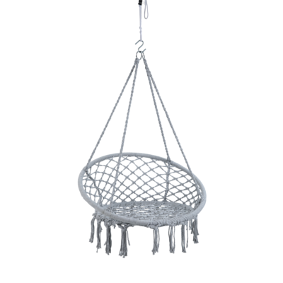 Krzesło wiszące 60 cm jasnoszary