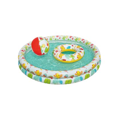 Basen dmuchany Tropic z piłką i kołem 132 cm 248 l Bestway