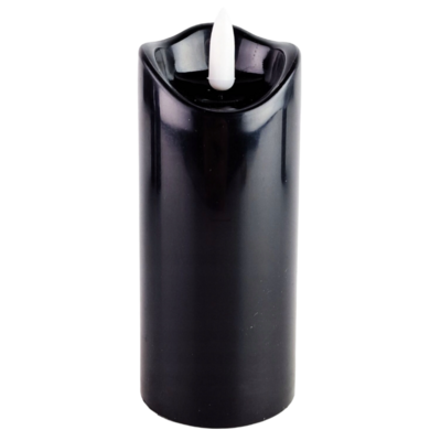 Wkład LED wosk 5,3 x 12,5 cm czarna