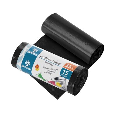Worki na śmieci 35 l LDPE 15 szt. GRATKA