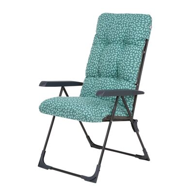 Fotel ogrodowy składany Floryda K4 59 x 70 x 104 cm turkusowy