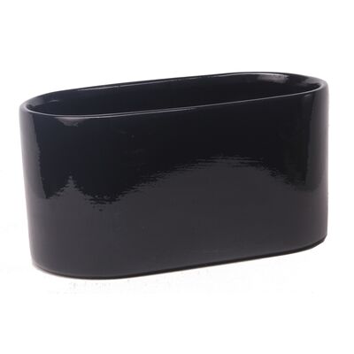 Osłonka ceramiczna Capri Mini J1401 25,0 x 13,5 cm czarna