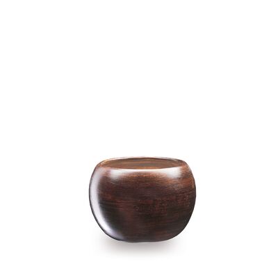 Donica ceramiczna Kula 3 R0723 13 cm brązowy