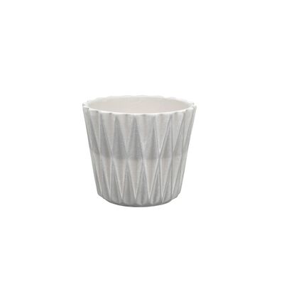 Osłonka ceramiczna Geometric 2 R2224 16,5 cm szara