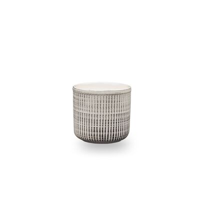 Osłonka ceramiczna Leon 2 J1536 14,5 cm biała z czarnym