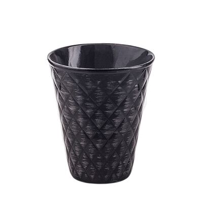 Osłonka ceramiczna Pik J1432 13,5 cm czarna ze srebrem
