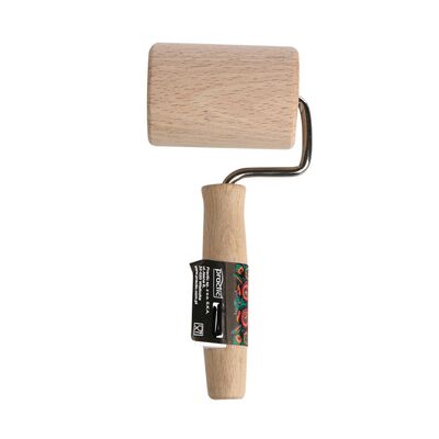 Wałek drewniany do foremki 19 cm brązowy