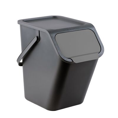 Kosz do segregacji odpadów Bini 25 l szary