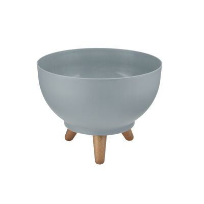 Misa Satina na nóżkach 24 cm platyna