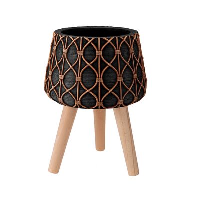 Donica BOHO 21 cm 28488 czarny