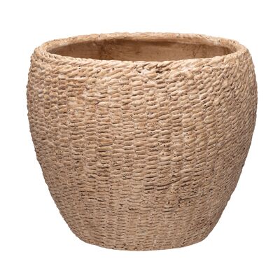 Osłonka ceramiczna BOHO GRASS 19 cm 28666 beż