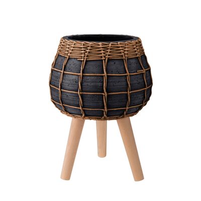 Donica BOHO 23 cm 28492 czarny