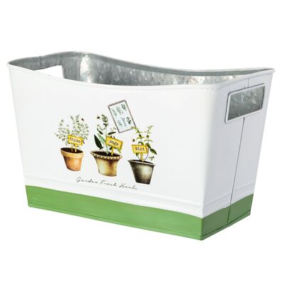 Osłonka metal HERBS 25 x 14 cm 27288