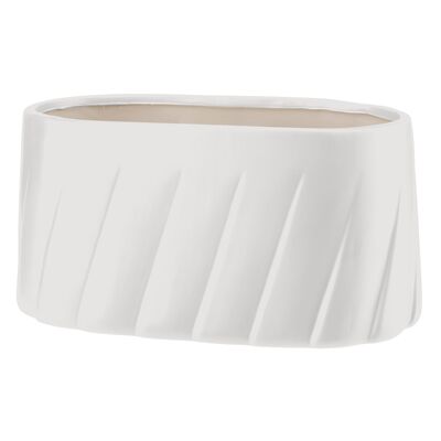 Osłonka ceramiczna 24 x 13 GABRIEL 26860 biały