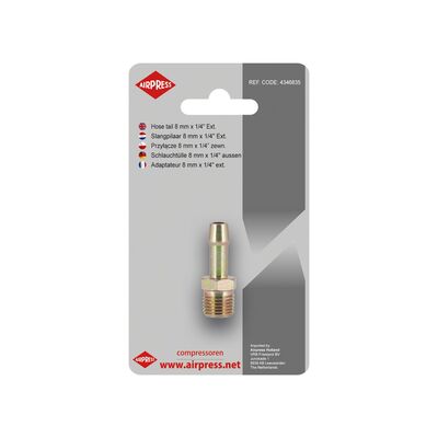 Przyłącze na wąż 8 mm - 1/4" gwint zewnętrzny