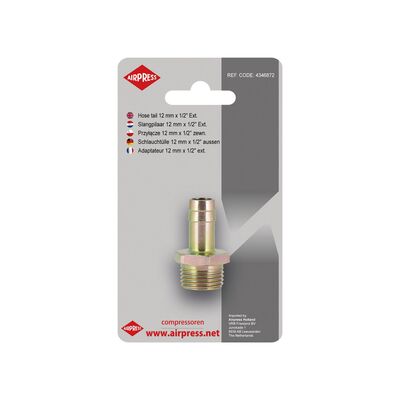 Przyłącze na wąż 12 mm - 1/2" gwint zewnętrzny