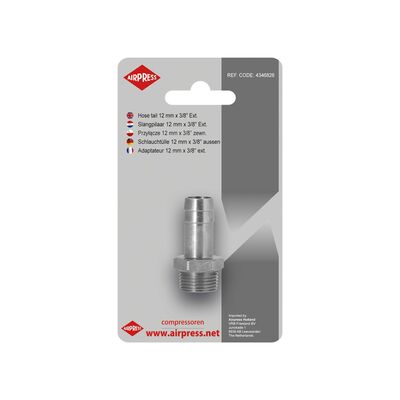 Przyłącze na wąż 12 mm- 3/8” gwint zewnętrzny