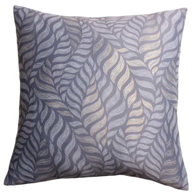 Poszewka ALLORO 45 x 45 cm szaro-złoty nadruk 2S