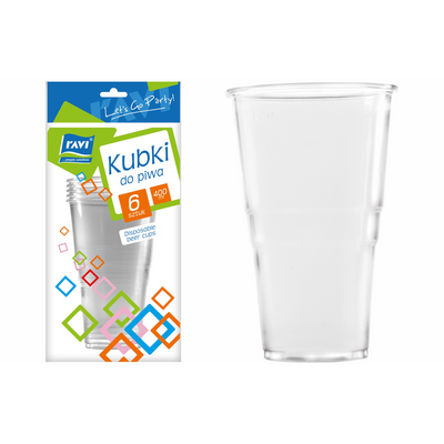 Kubek do piwa 400 ml 6 sztuk