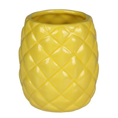 Kubek PINEAPPLE 9 x 10,5 cm żółty