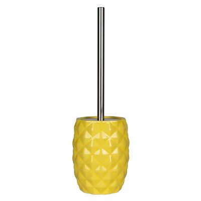 Szczotka do WC  PINEAPPLE 12 x 36 cm żółty