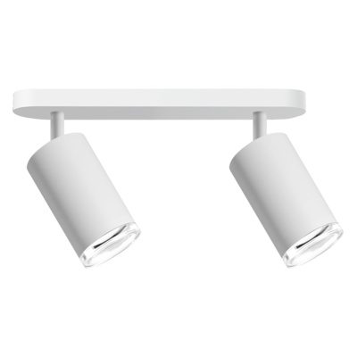 Lampa ścienno-sufitowa ruchoma Turyn biała 2 x GU10 IP44 Goldlux