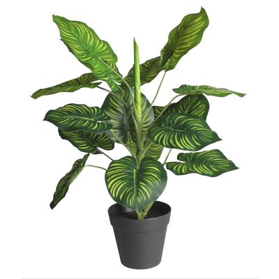 Sztuczny kwiat w doniczce MARANTA 45 cm zielony