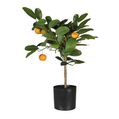 Sztuczny kwiat w doniczce POMARAŃCZA 50 cm