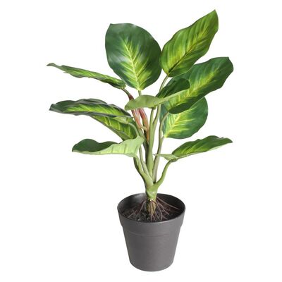 Sztuczna kwiat w doniczce DIFENBACHIA 35 cm zielony