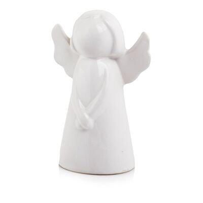 Figurka ceramiczna Aniołek biały 9 cm