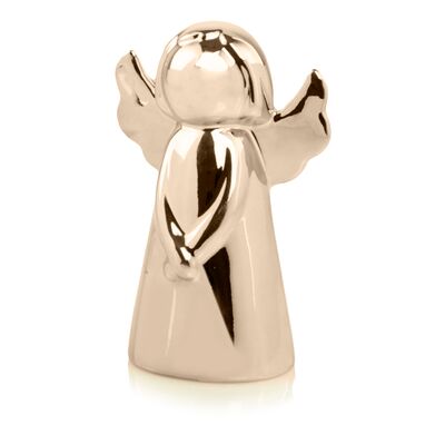 Figurka ceramiczna Aniołek złoty 9 cm