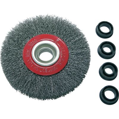 Szczotka tarczowa z drutu stalowego falistego fi 125 mm Proline