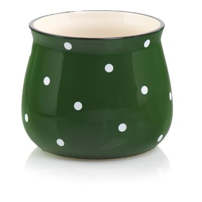 Osłonka ceramiczna zielona 10 cm