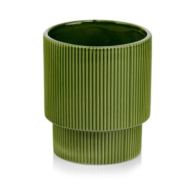 Osłonka ceramiczna dark green 15 cm